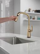 Delta Faucet Lumicoat Champagne Bronze Single Handle Pull Down Kitchen Faucet 