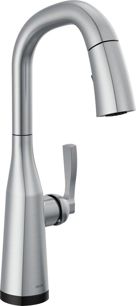 CCY LF 1.8 GPM STRYKE SINGLE HANDLE PULL DOWN BAR/PREP FAUCET WITH TOUCH 2O TECHNOLOGY ARST ARCTIC STAINLESS 