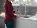 Single Handle Pull Down Kitchen Faucet in Arctic Stainless 