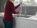 Single Handle Pull Down Kitchen Faucet in Arctic Stainless 