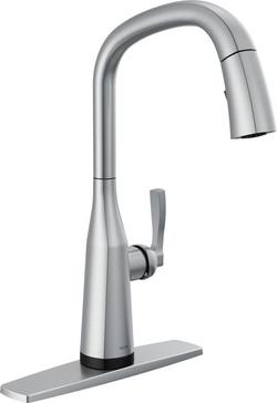 Single Handle Pull Down Kitchen Faucet in Arctic Stainless