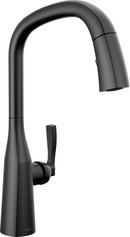 Single Handle Pull Down Kitchen Faucet in Matte Black