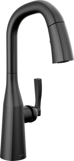 Single Handle Pull Down Bar Faucet in Lumicoat&reg; Champagne Bronze