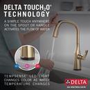 Delta Faucet Lumicoat Champagne Bronze Single Handle Pull Down Kitchen Faucet 