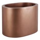 Signature Hardware Antique Copper Patina 48 x 33-1/2 in. Freestanding Bathtub with End Drain 