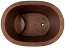 Signature Hardware Antique Copper Patina 48 x 33-1/2 in. Freestanding Bathtub with End Drain 