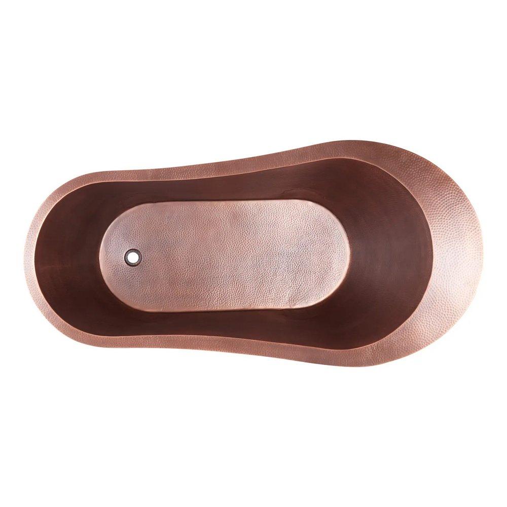 Signature Hardware Black 72 x 36 in. Freestanding Bathtub 