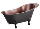 Signature Hardware Black 72 x 36 in. Freestanding Bathtub 