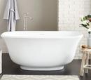 Signature Hardware White 59 x 30-3/4 in. Freestanding Bathtub with Center Drain 