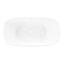 Signature Hardware White 59 x 30-3/4 in. Freestanding Bathtub with Center Drain 