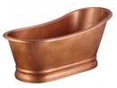 Signature Hardware Antique Copper Patina 59 x 31 in. Freestanding Bathtub Center 