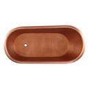 Signature Hardware Antique Copper Patina 59 x 31 in. Freestanding Bathtub Center 