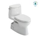 1.28 gpf Dual Flush Elongated One Piece Toilet in Cotton