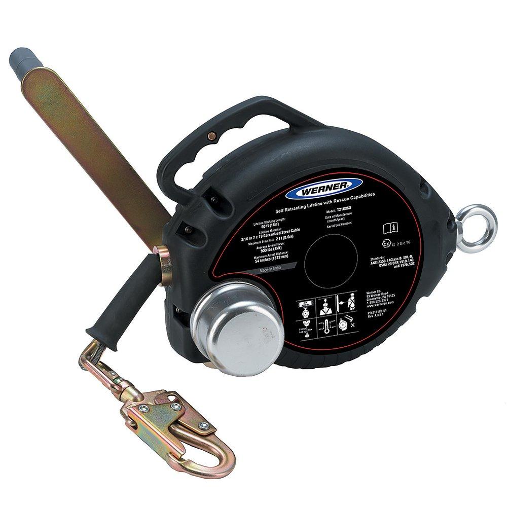 Werner Ladder 60 ft. Housing and Retracting Lifeline with Rescue Capability 