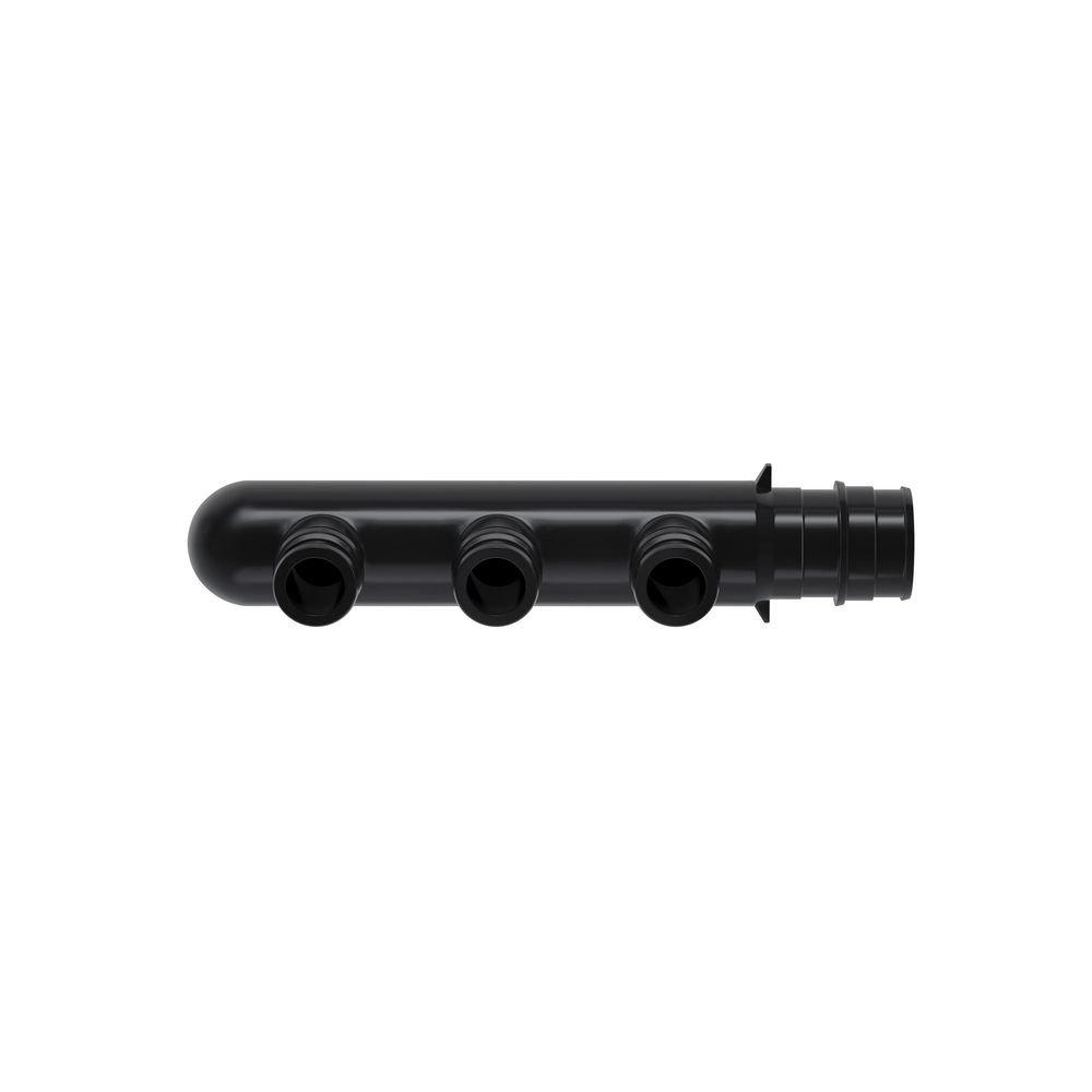 Jones Stephens Black 3/4 x 1/2 x 1/2 x 1/2 in. F1960 Plastic Reducing Manifold 