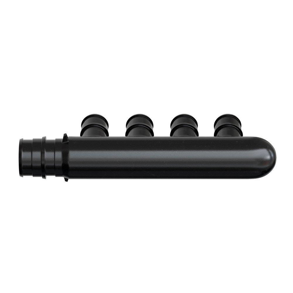 Jones Stephens Black PEX Expansion 4 Outlet Plastic Manifold 