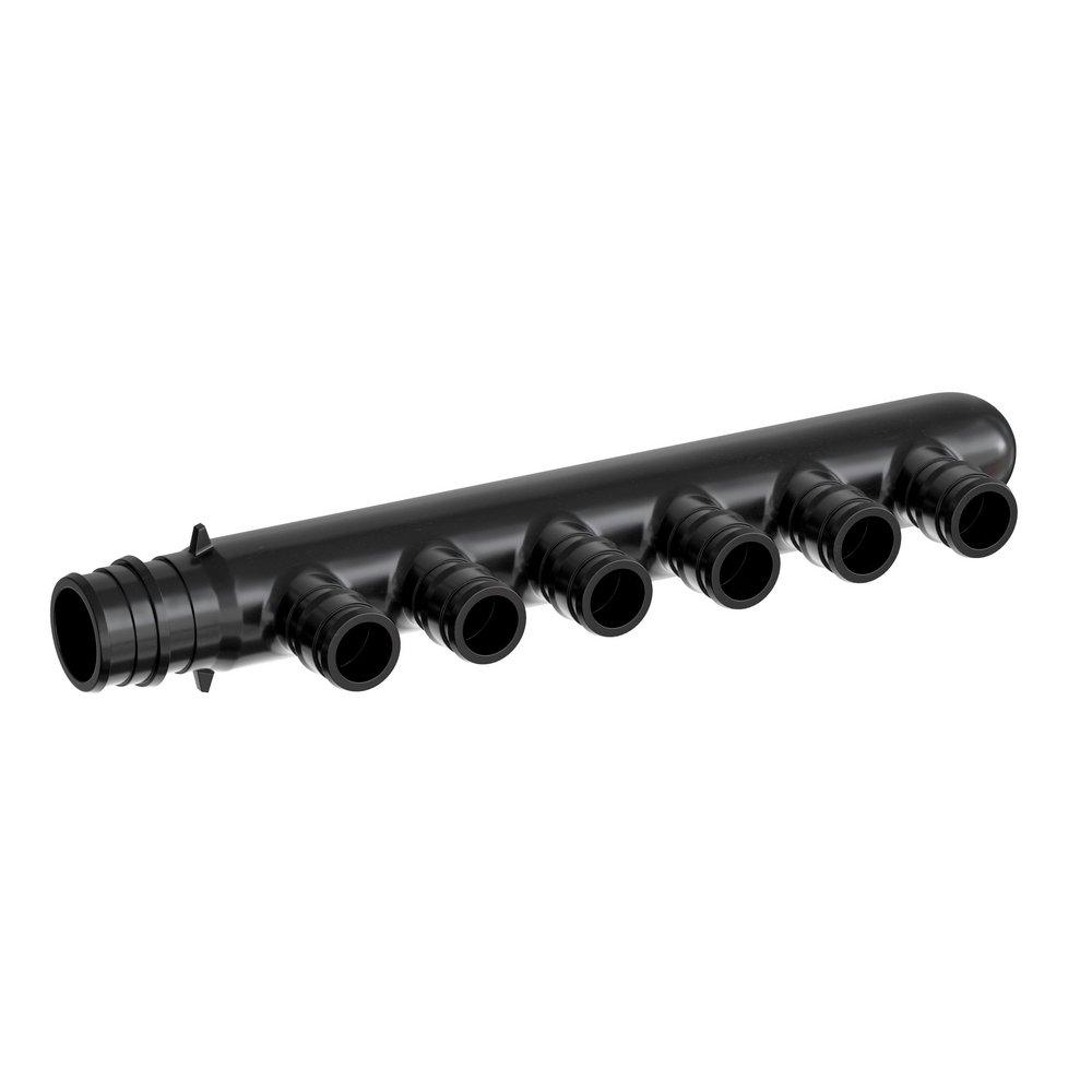 Jones Stephens Black PEX Expansion 4 Outlet Plastic Manifold 