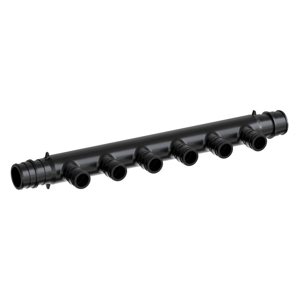 Jones Stephens Black PEX Expansion 6 Outlet Plastic Manifold 