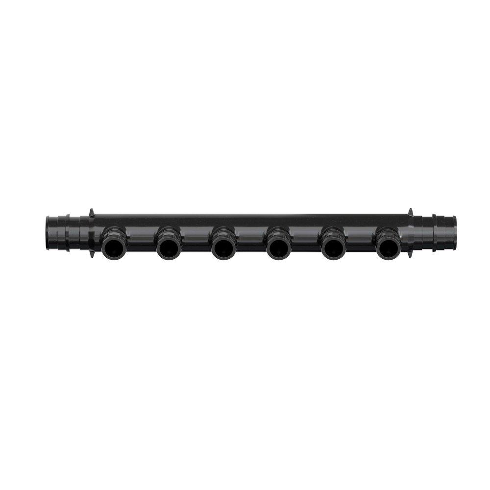 Jones Stephens Black PEX Expansion 6 Outlet Plastic Manifold 