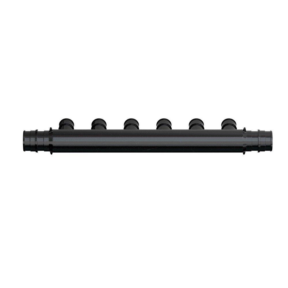 Jones Stephens Black PEX Expansion 6 Outlet Plastic Manifold 