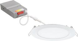 6-7/10 x 1-1/5 x 1-1/5 in. 13.1W LED Recessed Housing & Trim in Matte White