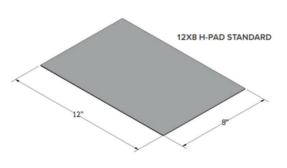 (H-PAD Series) 12 x 8 in. EPDM Standard Sheet for Rooftop Unit 
