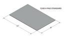 (H-PAD Series) 12 x 8 in. EPDM Standard Sheet for Rooftop Unit 