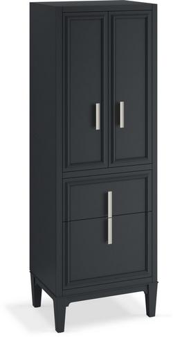 72 x 24 in. Linen Tower in Slate Grey