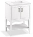 24-1/8 in. Floor Mount Vanity in White 