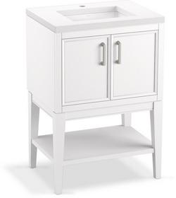24-1/8 in. Floor Mount Vanity in White