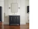 36-7/16 in. Floor Mount Vanity in Slate Grey 