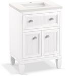 27-69/100 in. Floor Mount Vanity in White