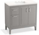 36-1/16 in. Floor Mount Vanity in Mohair Grey 