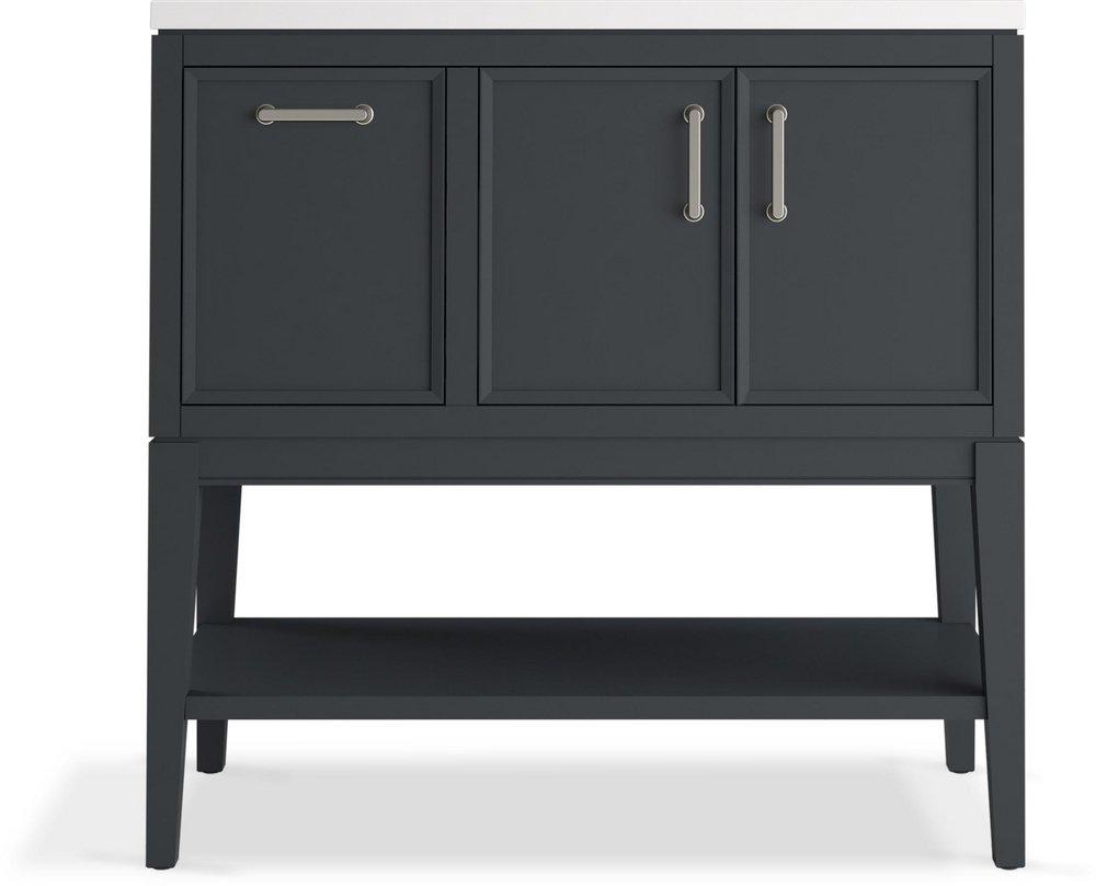36-1/16 in. Floor Mount Vanity in Slate Grey 