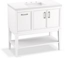 36-1/16 in. Floor Mount Vanity in White