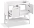 36-1/16 in. Floor Mount Vanity in White 