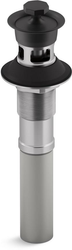 2-1/8 x 3-13/16 in. Bathroom Sink Drain in Matte Black