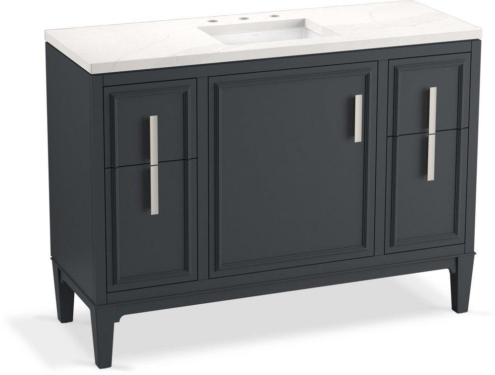 48-7/16 in. Floor Mount Vanity in Slate Grey 