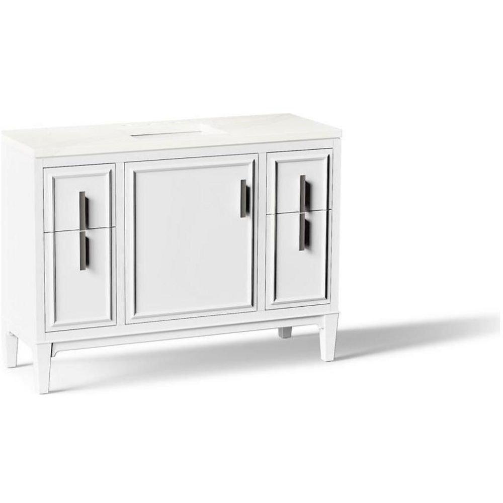 KOHLER White 48-7/16 in. Floor Mount Vanity 