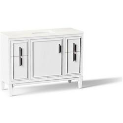 48-7/16 in. Floor Mount Vanity in White