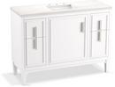 48-7/16 in. Floor Mount Vanity in White 