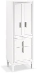 24 x 69-7/8 in. Linen Tower in White 