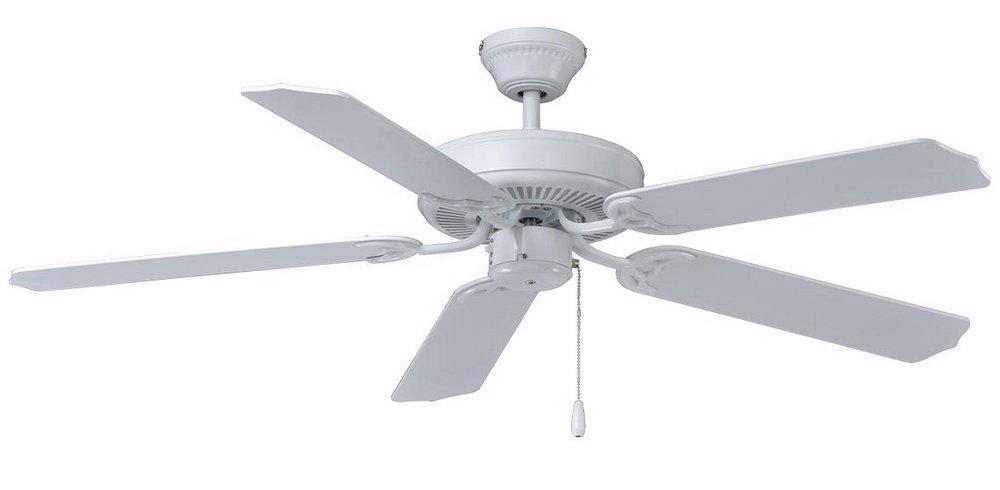 52 in. 5-Blade Ceiling Fan in White 