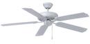 52 in. 5-Blade Ceiling Fan in White 