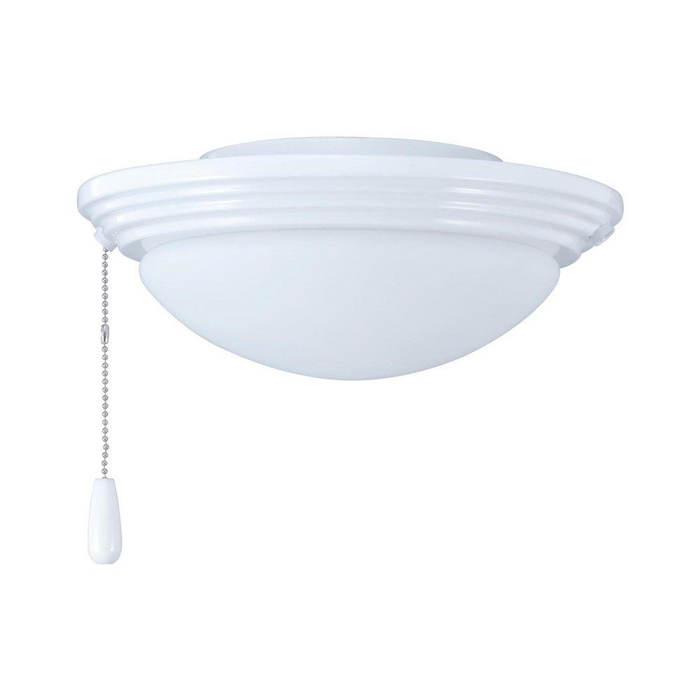 10-3/4 in. Single Ceiling Fan Light Kit in White 