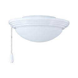 10-3/4 in. Single Ceiling Fan Light Kit in White