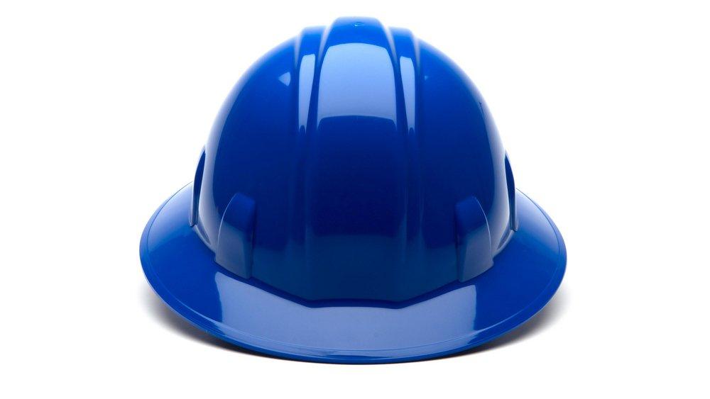 Armateck Blue Size 6.5-8 Fabric, Foam and Plastic Hard Hat 
