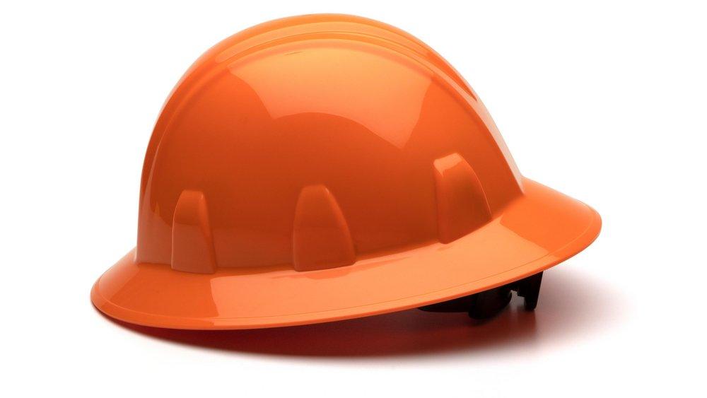 Full Brim Hard Hat in Orange 