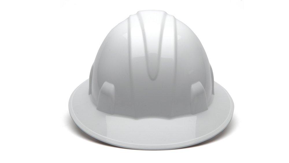Full Brim Hard Hat in White 