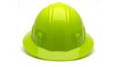 Full Brim Hard Hat in Hi-Vis Green 